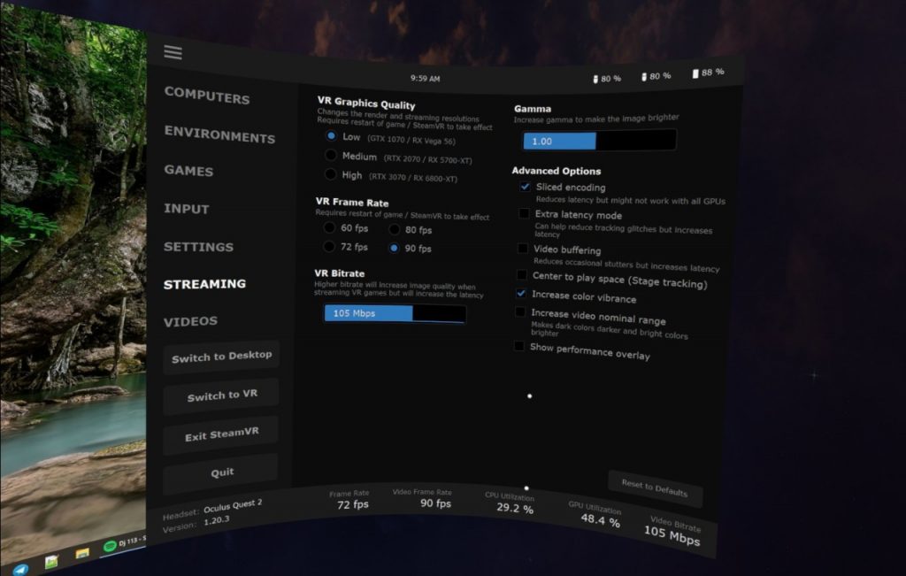Virtual Desktop Streaming