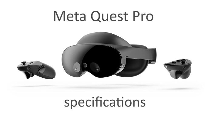 Meta Quest Pro Specifications