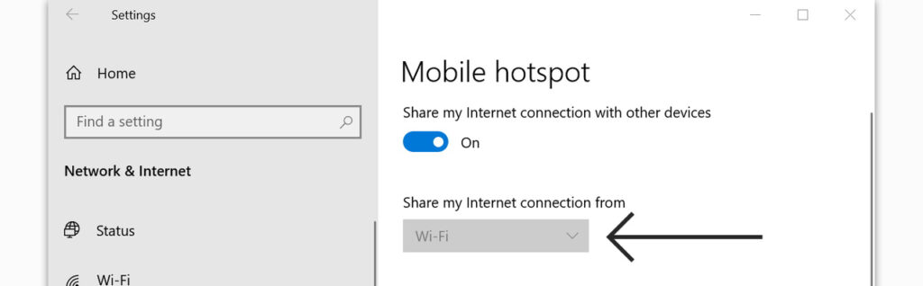 Share my Internet connection