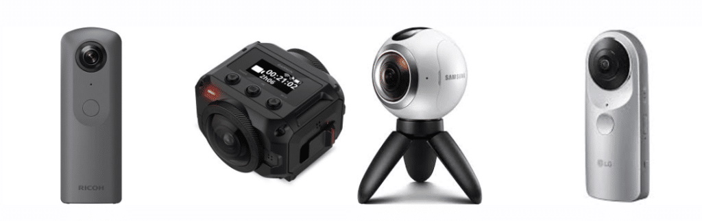 different 360 cameras